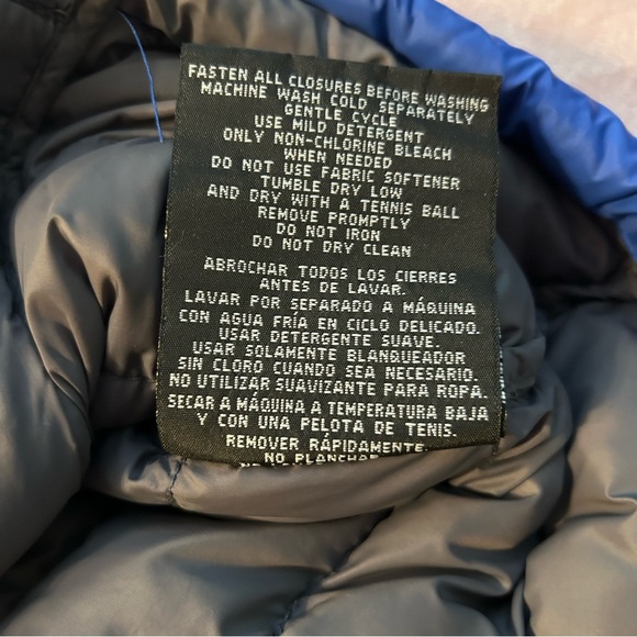 32 degrees blue packable down filled puffer vest size L zippered pockets - Picture 5 of 8